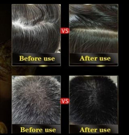 Unisex Instant Black Herbal Hair Dye Shampoo for 3 in 1 (100ml) Pack Of 2