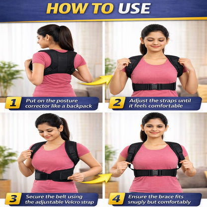 Adjustable Posture Support Strap for Daily Comfort & Upright Sitting