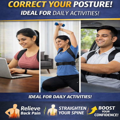 Adjustable Posture Support Strap for Daily Comfort & Upright Sitting